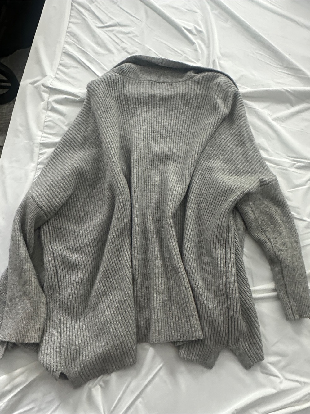 Primark Gray Ribbed Open-Front Cardigan - Picture 3 of 3